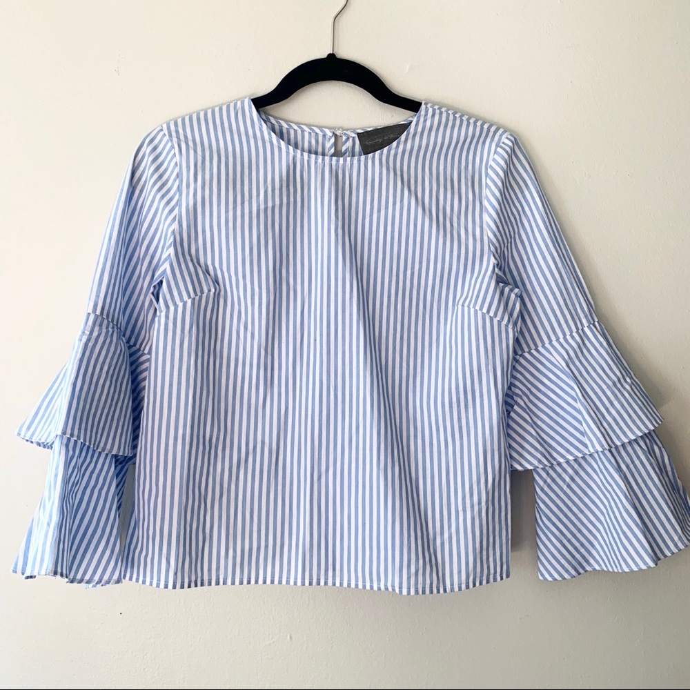 Anthro Sunday in Brooklyn Ruffle Bell Sleeve